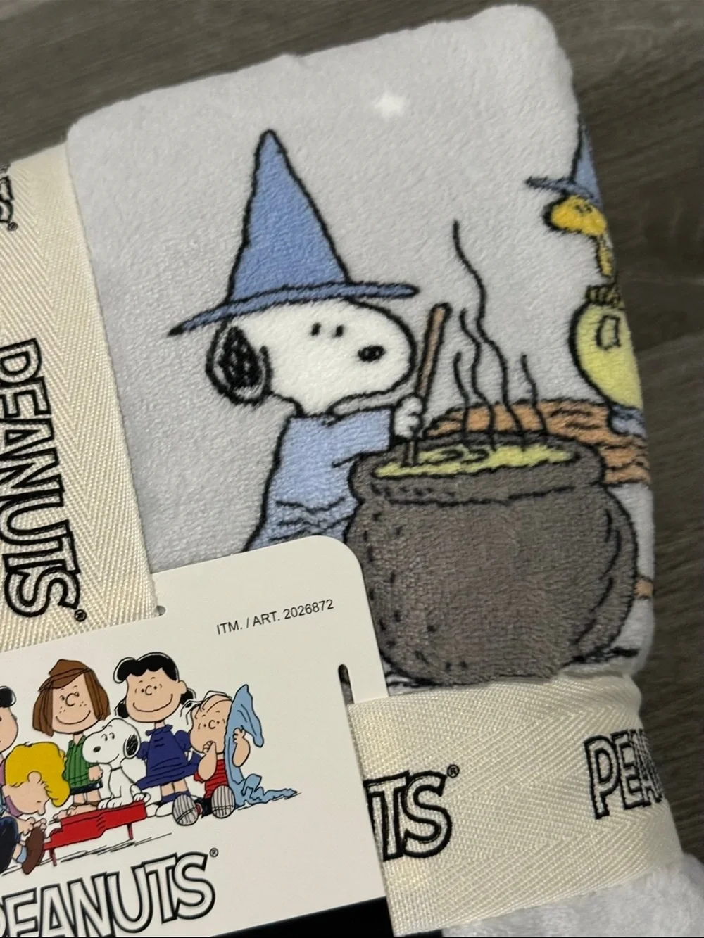 Peanuts Snoopy Halloween Throw Blanket 60” x 70” NWT